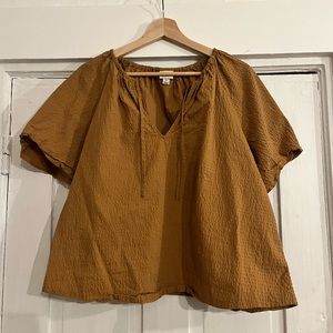 A New Day Short Sleeve Peasant Blouse XL